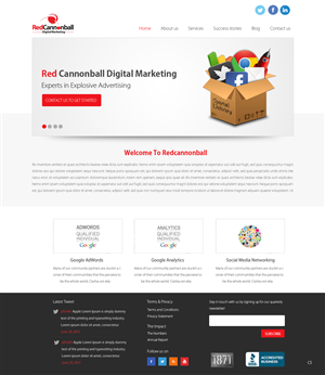 Diseño Wordpress por pb para Red Cannonball | Diseño: #2694180