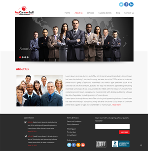 Diseño Wordpress por pb para Red Cannonball | Diseño: #2718864
