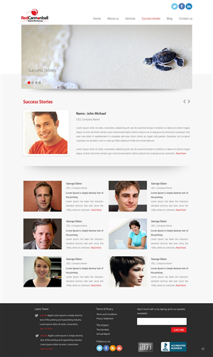 Diseño Wordpress por pb para Red Cannonball | Diseño: #2718872