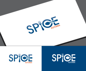 “SPYCE” (and in smaller wording/lettering/font of less importance) the word” Astoria” | Logo Design by future logo.com