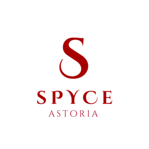 “SPYCE” (and in smaller wording/lettering/font of less importance) the word” Astoria” | Logo Design by Abiyoso28