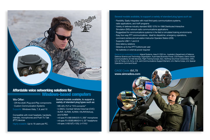 Flyer Design by CA for Simradios, Inc | Design #16562815