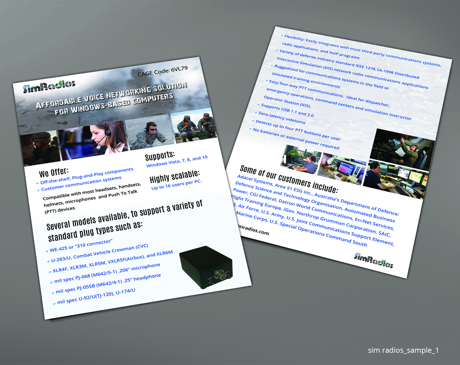 Flyer Design by Sketchweb for Simradios, Inc | Design #16540706