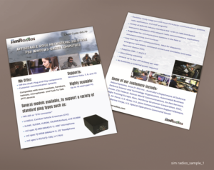 Flyer Design by Sketchweb for Simradios, Inc | Design #16540706