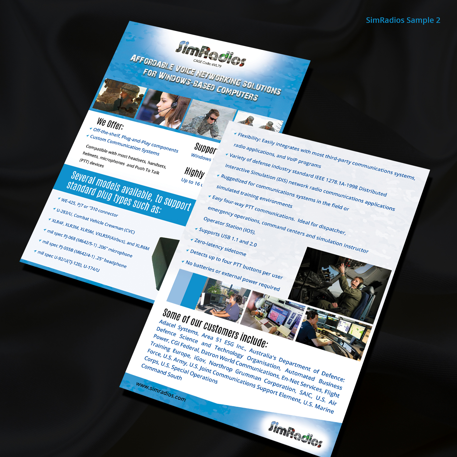 Diseño de Flyer por Sketchweb para Simradios, Inc | Diseño #16556268