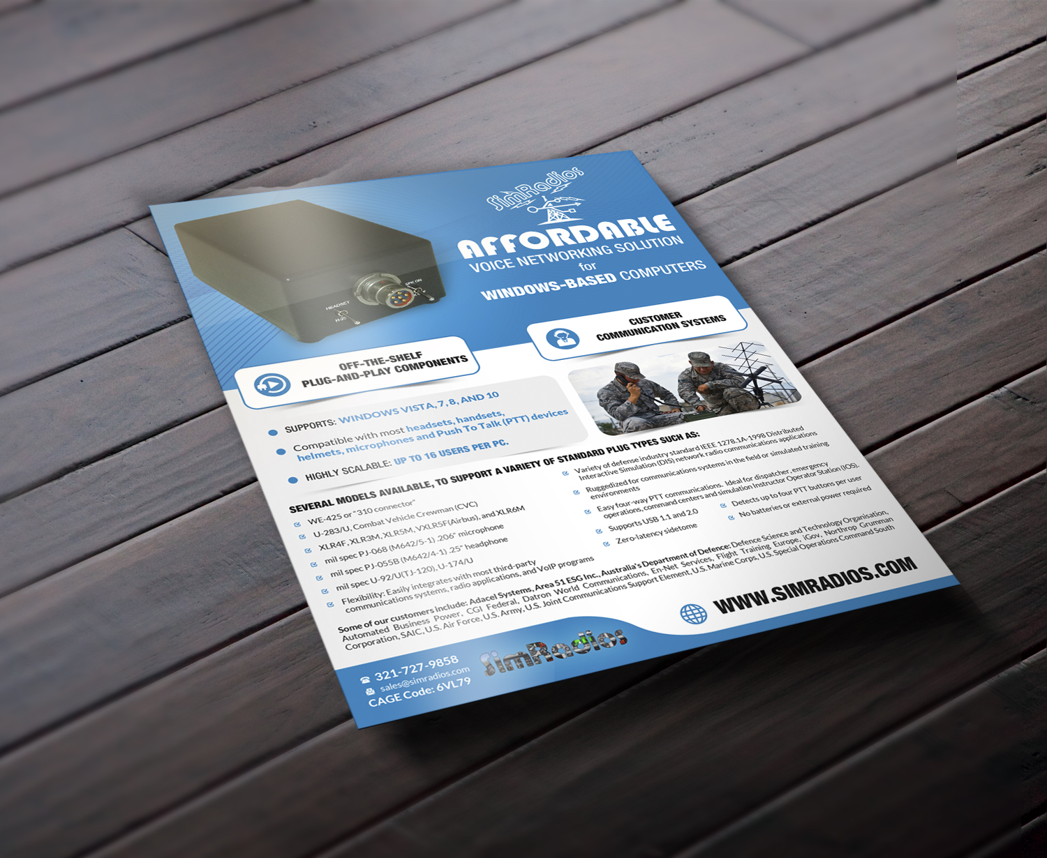 Flyer Design by debdesign for Simradios, Inc | Design #16545015