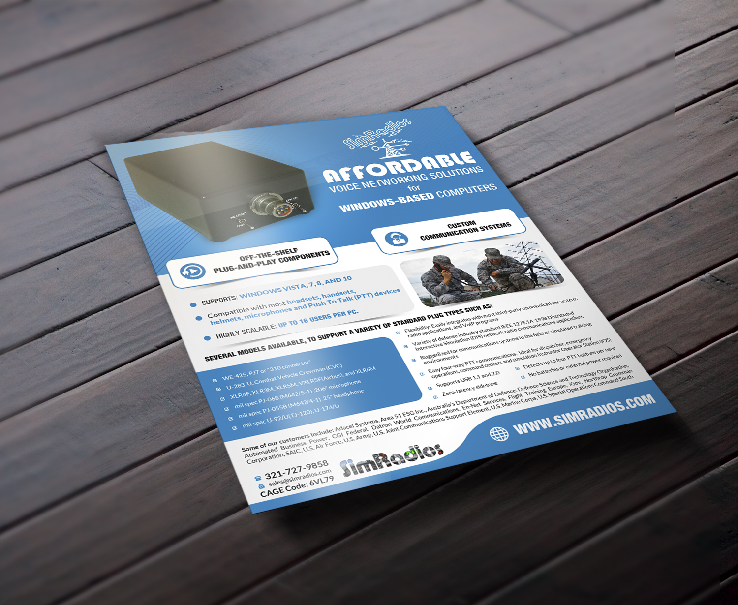 Flyer Design by debdesign for Simradios, Inc | Design #16552355