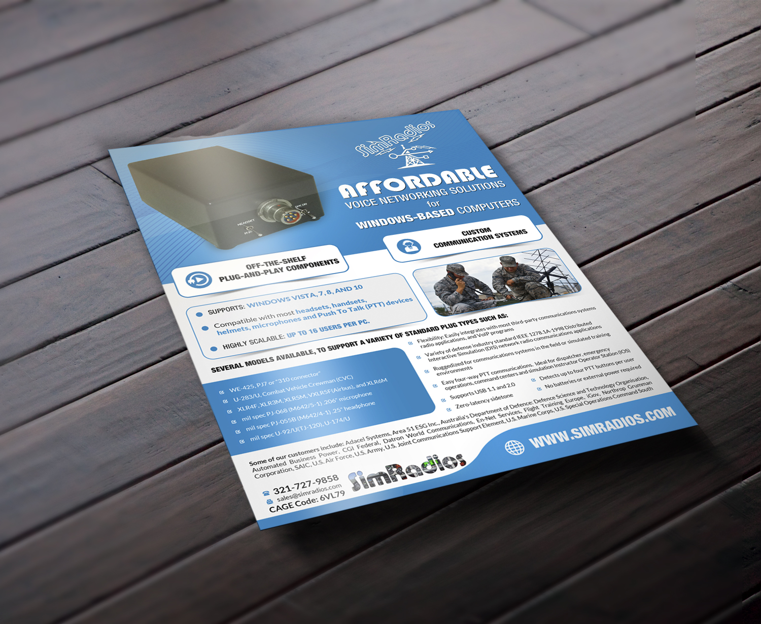 Flyer Design by debdesign for Simradios, Inc | Design #16552407