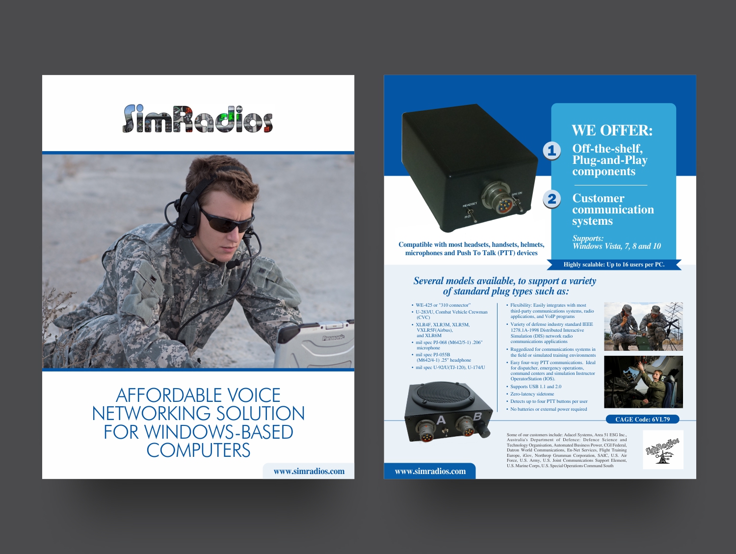 Flyer Design by V3 for Simradios, Inc | Design #16548658