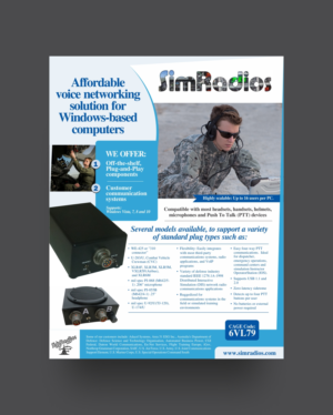 Flyer Design by V3 for Simradios, Inc | Design: #16548659