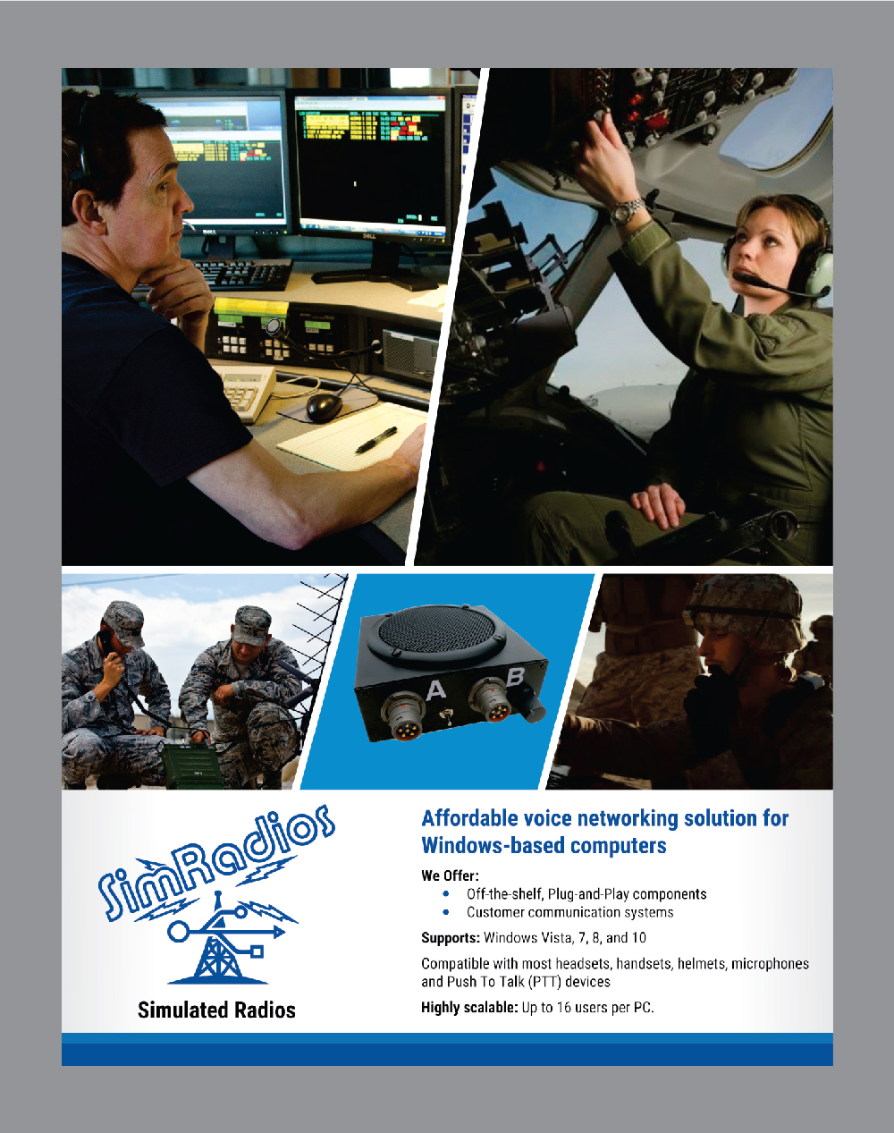 Diseño de Flyer por Deziners Zone para Simradios, Inc | Diseño #16546144