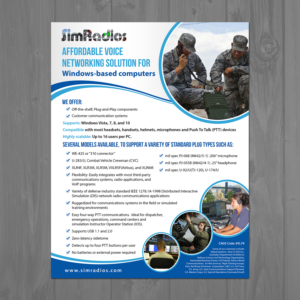 Flyer Design by aspiremedia for Simradios, Inc | Design #16549208