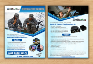 Flyer Design by ecorokerz for Simradios, Inc | Design #16541920