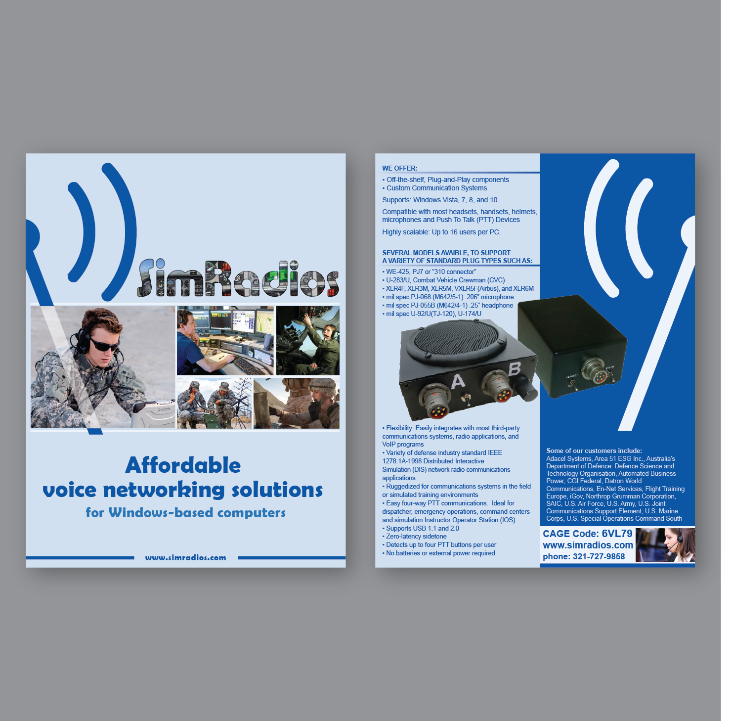 Diseño de Flyer por Antun Kaic para Simradios, Inc | Diseño #16564701