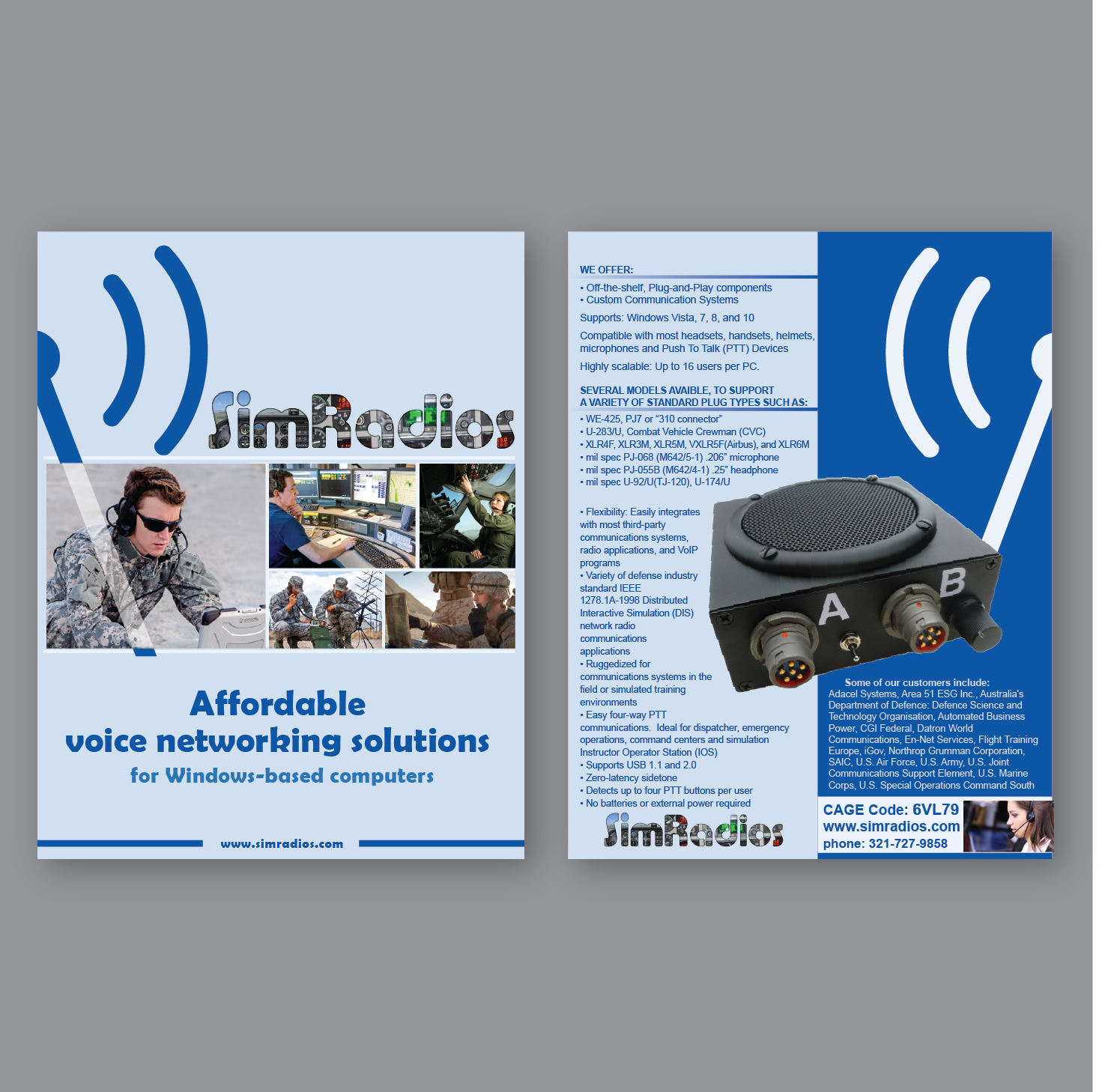 Diseño de Flyer por Antun Kaic para Simradios, Inc | Diseño #16564749