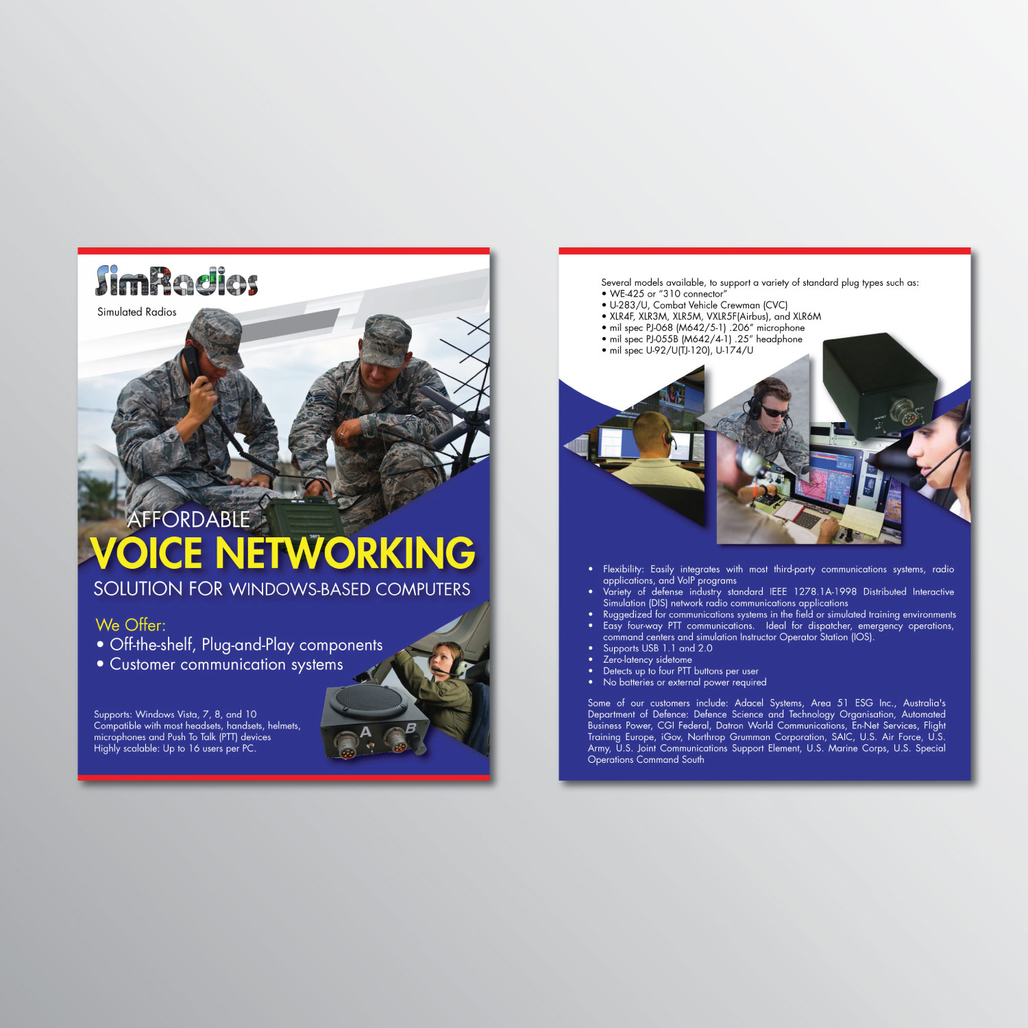 Flyer Design by CheeKien.Tai for Simradios, Inc | Design #16541856