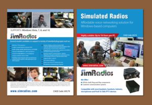 Flyer Design by meet007 for Simradios, Inc | Design: #16541987