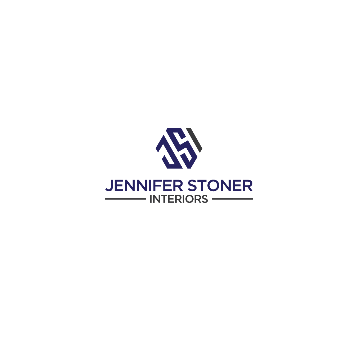Logo Design by naimatz for Jennifer Stoner Interiors  | Design #16600538