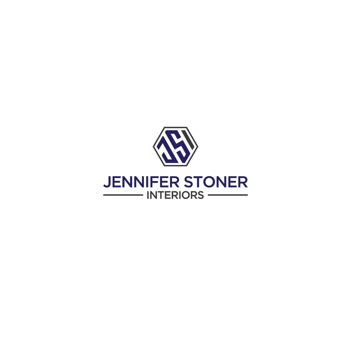 Logo Design by naimatz for Jennifer Stoner Interiors  | Design #16600556