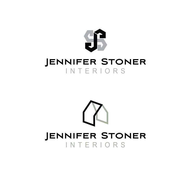 Logo Design by pa2pat for Jennifer Stoner Interiors  | Design #16551784