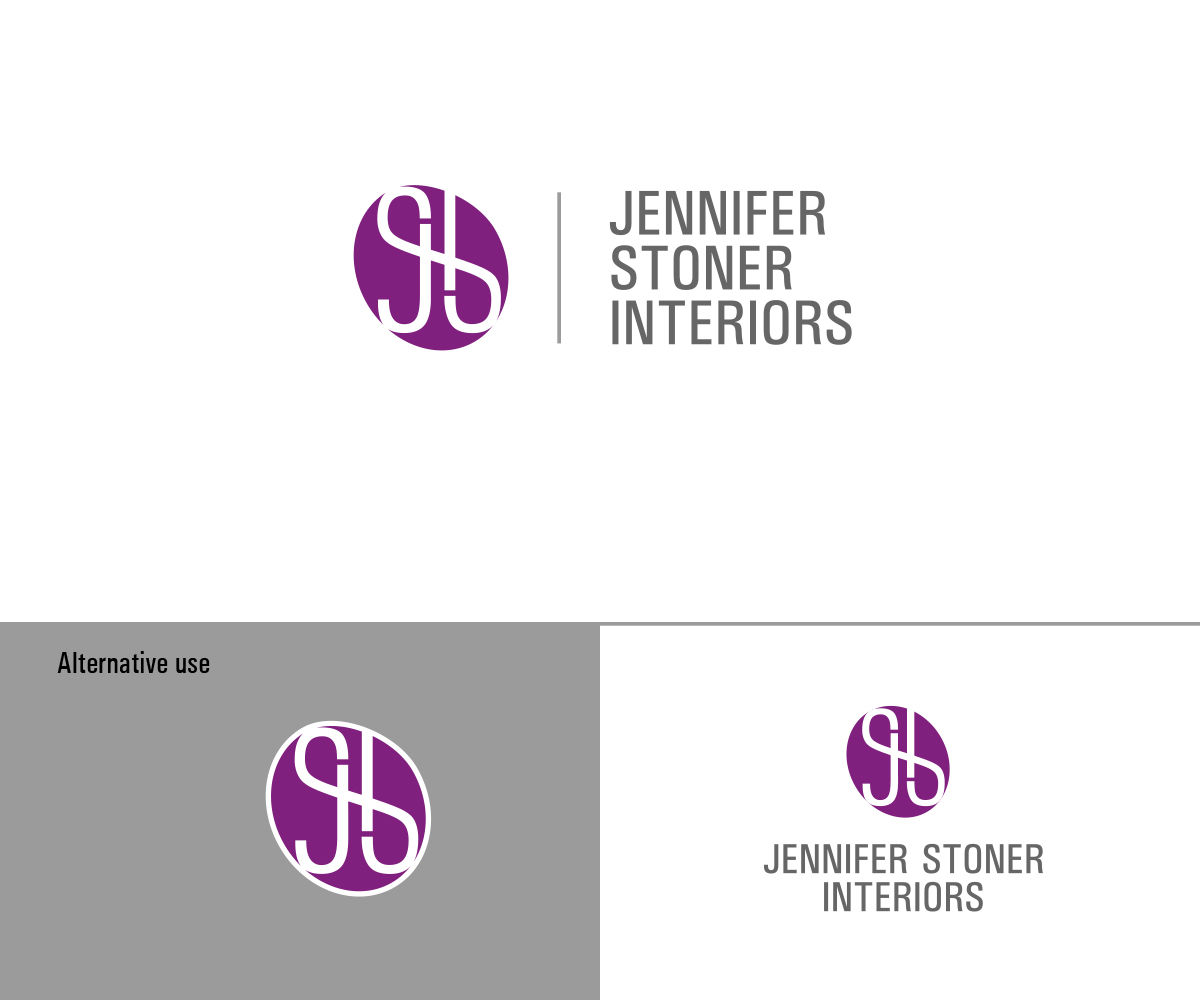 Logo Design by dtpcolor for Jennifer Stoner Interiors  | Design #16581211