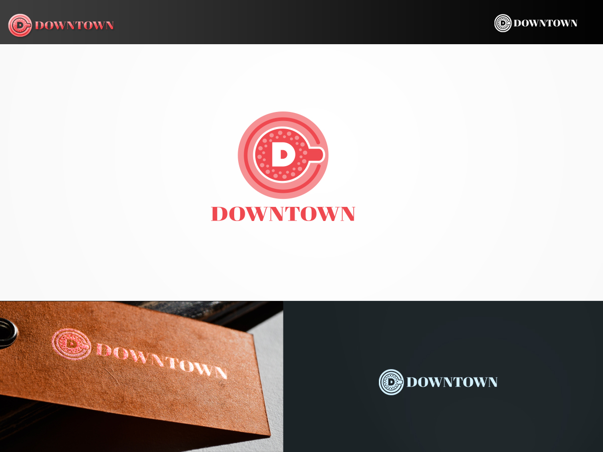 Diseño de Logo por ArtSamurai para Downtown cafe and bakery | Diseño #16567463