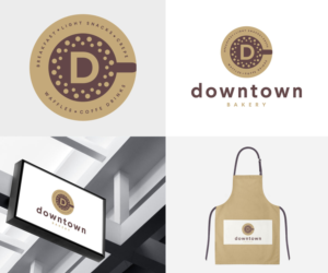 Diseño de Logo por Zane_Graph_Design para Downtown cafe and bakery | Diseño: #16556785