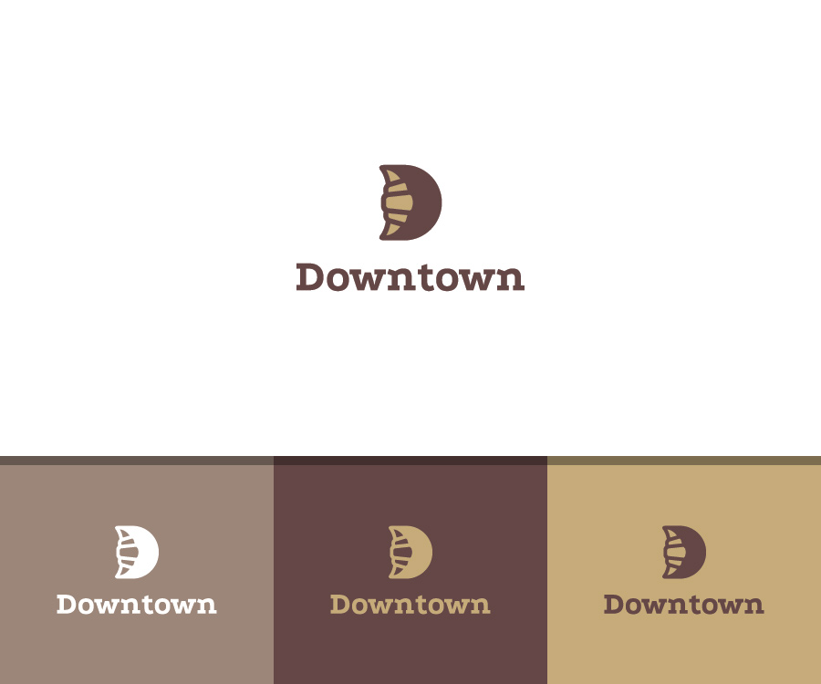 Diseño de Logo por Greedin para Downtown cafe and bakery | Diseño #16591549