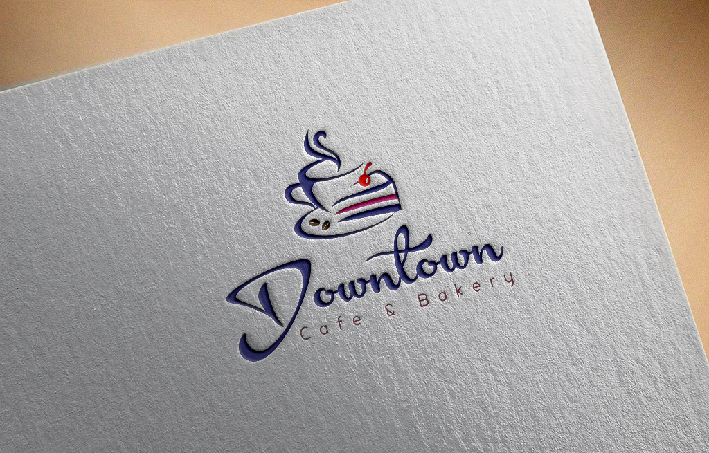 Diseño de Logo por johnnyblackman para Downtown cafe and bakery | Diseño #16569190