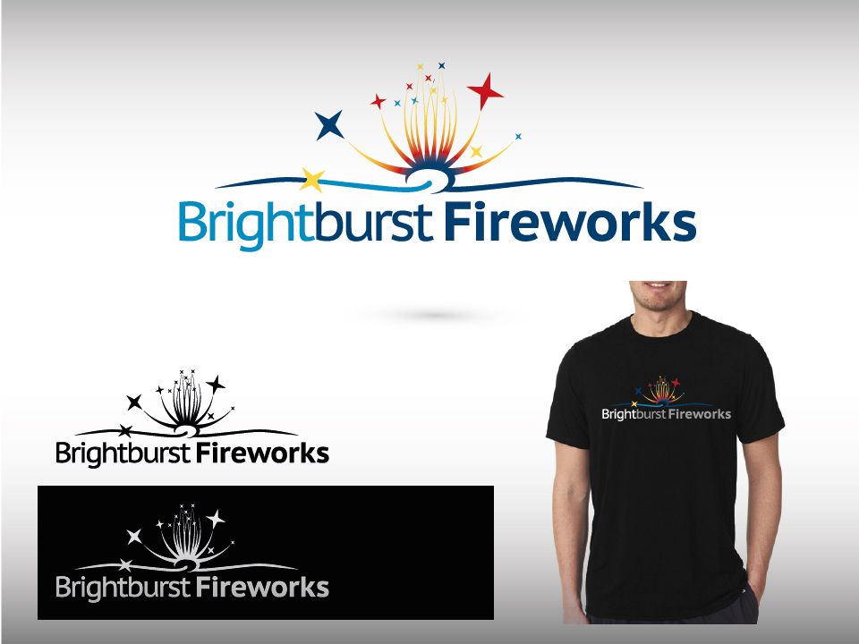 Logo Design by LOGOrithm for Brightburst Fireworks | Design #16682155