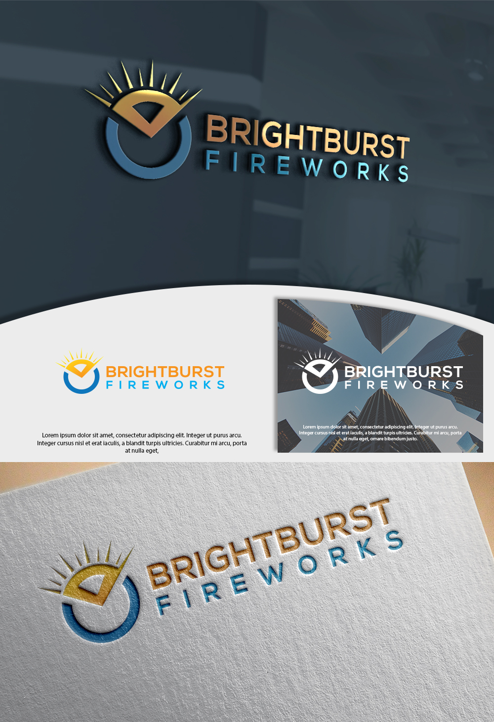 Logo Design by Renewable for Brightburst Fireworks | Design #16573883