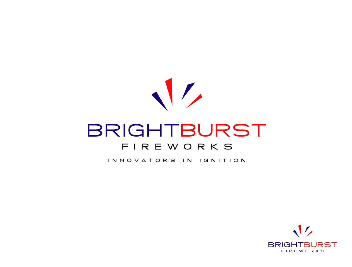Logo Design by nzvm for Brightburst Fireworks | Design #16698822