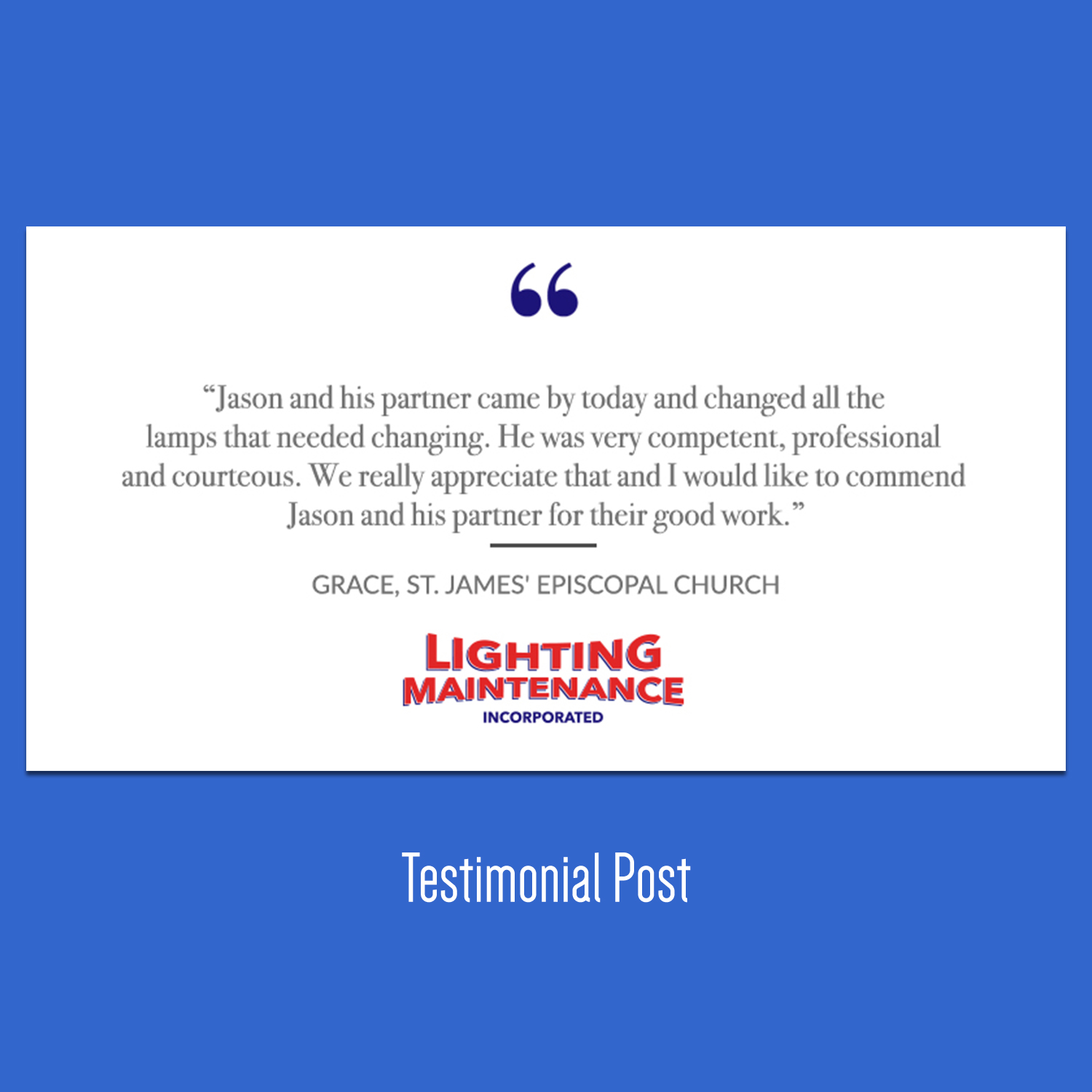 Facebook Design by workshekhar755 for Lighting Maintenance Inc | Design #16578677