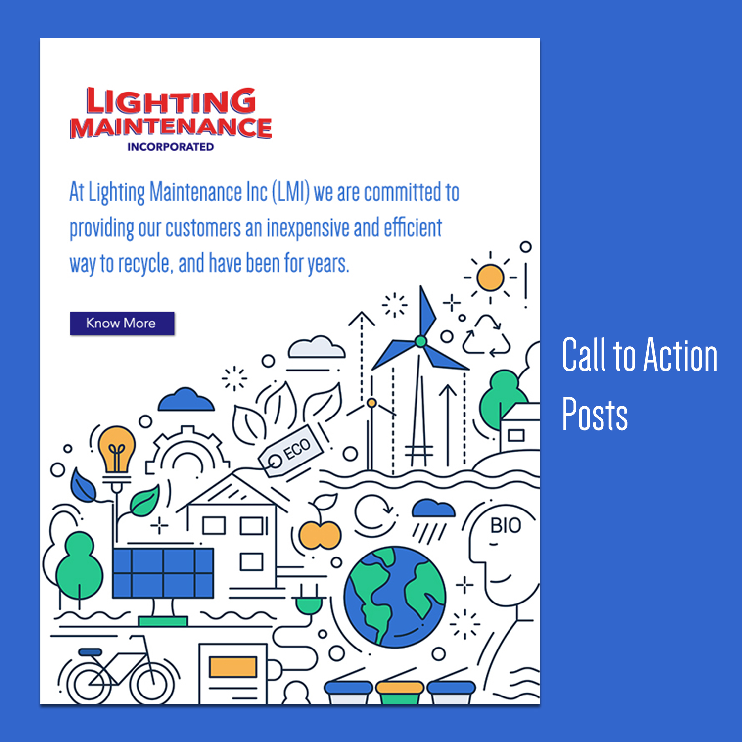 Facebook Design by workshekhar755 for Lighting Maintenance Inc | Design #16578678