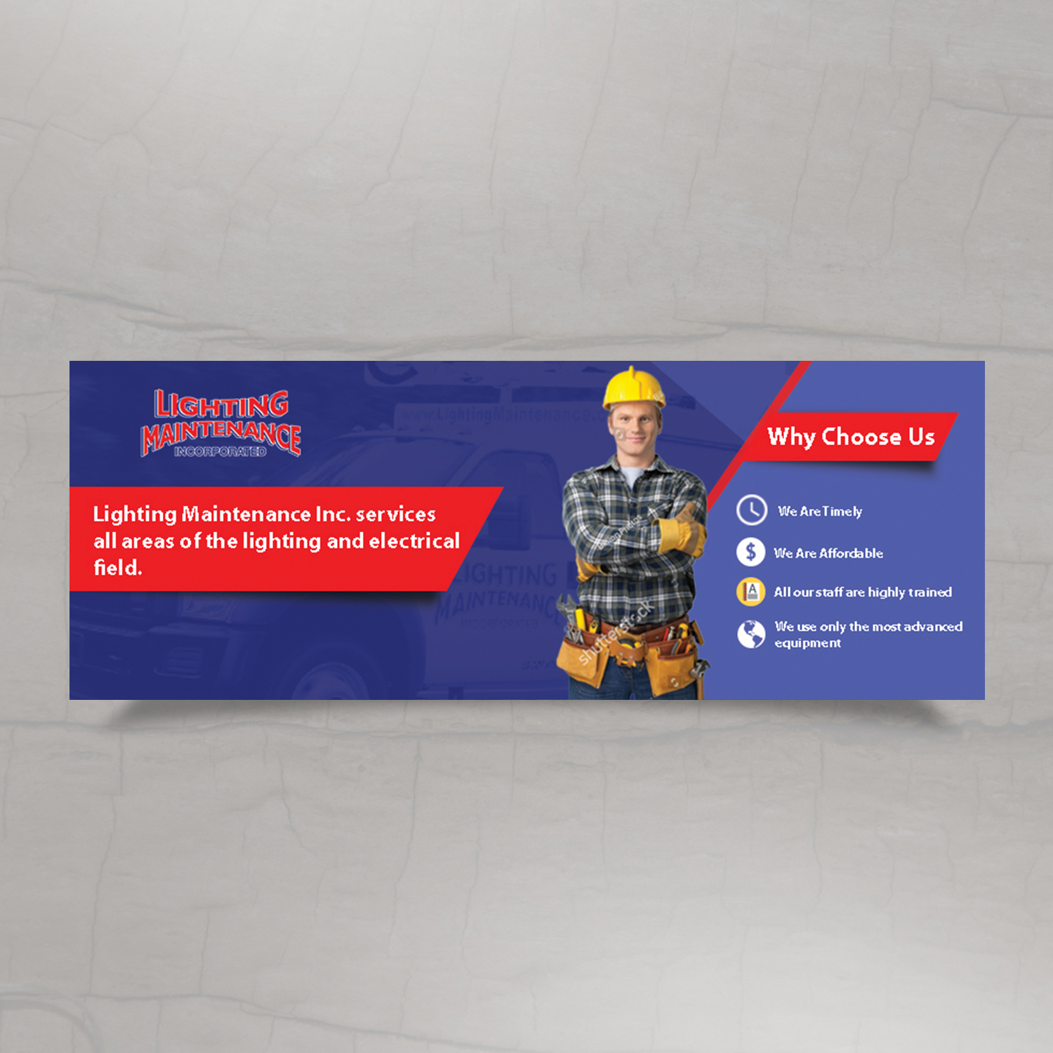 Facebook Design by aspiremedia for Lighting Maintenance Inc | Design #16676358