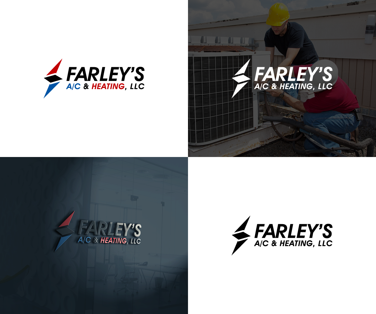 Logo Design by kenjie0476 for Farley's A/C & Heating, LLC | Design #16554990