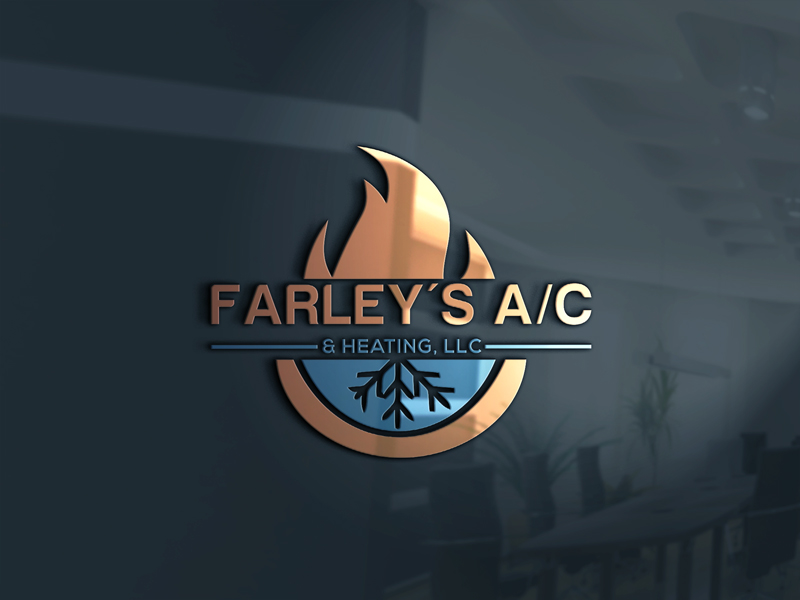 Logo Design by rocklee for Farley's A/C & Heating, LLC | Design #16574222