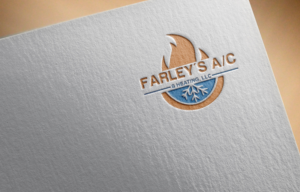 Logo Design by rocklee for Farley's A/C & Heating, LLC | Design: #16574223