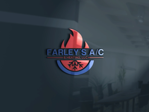 Logo Design by rocklee for Farley's A/C & Heating, LLC | Design: #16575655