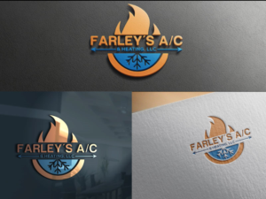 Logo-Design von rocklee für Farley's A/C & Heating, LLC | Design: #16671416