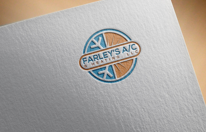 Logo Design by rocklee for Farley's A/C & Heating, LLC | Design #16766850