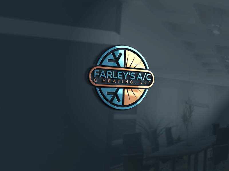 Logo Design by rocklee for Farley's A/C & Heating, LLC | Design #16766851