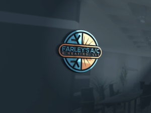 Logo-Design von rocklee für Farley's A/C & Heating, LLC | Design: #16766851