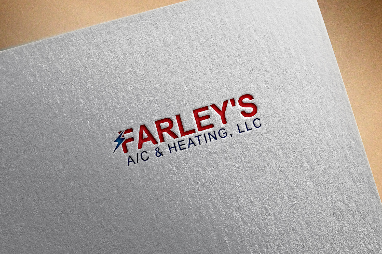 Logo Design by Sherpa design for Farley's A/C & Heating, LLC | Design #16562897