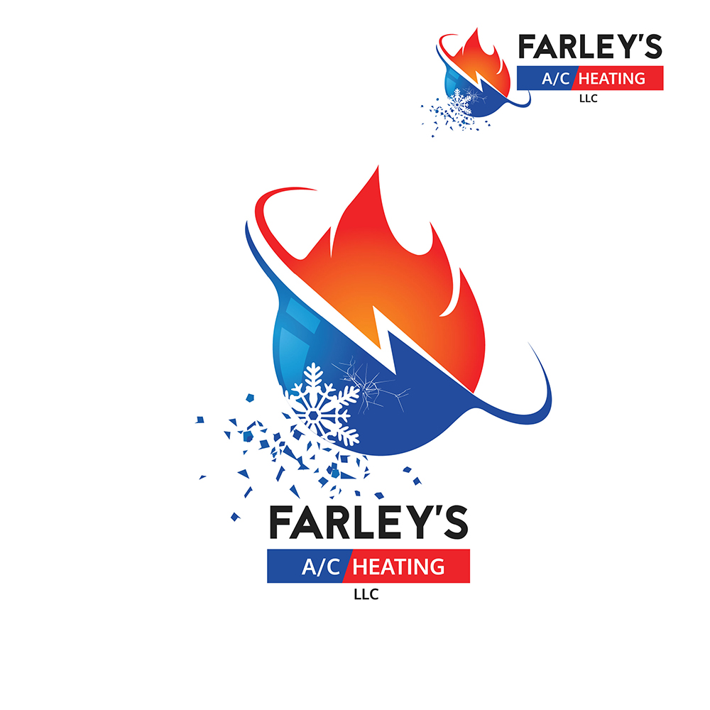 Logo Design by Natasa m. for Farley's A/C & Heating, LLC | Design #16788982