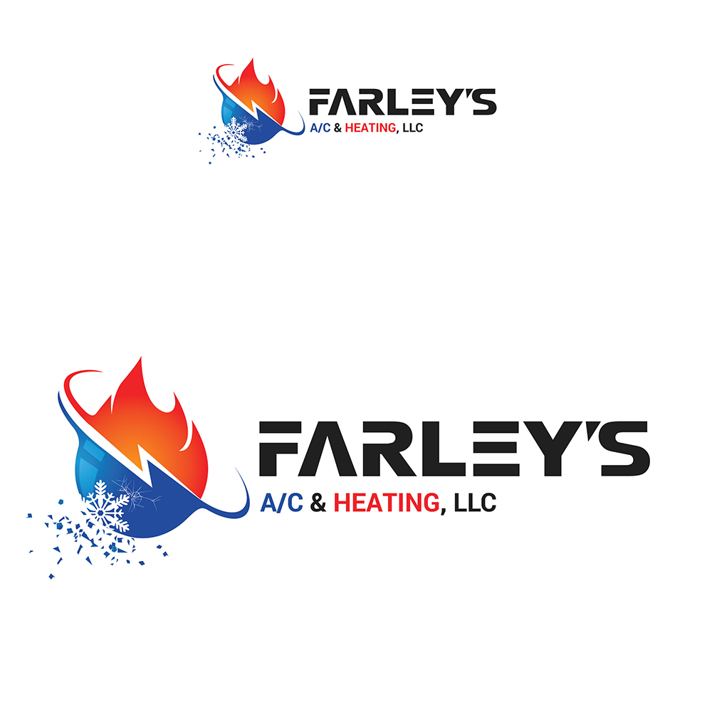 Logo Design by Natasa m. for Farley's A/C & Heating, LLC | Design #16788983