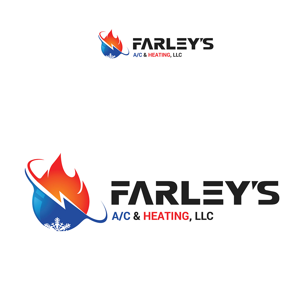 Logo Design by Natasa m. for Farley's A/C & Heating, LLC | Design #16801308