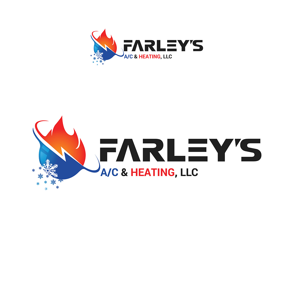 Logo Design by Natasa m. for Farley's A/C & Heating, LLC | Design #16805463