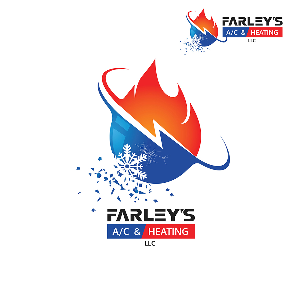Logo Design by Natasa m. for Farley's A/C & Heating, LLC | Design #16823429