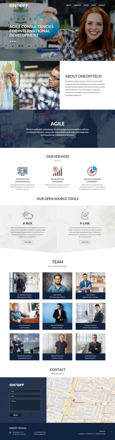 Web Design by pb for OneOffTech | Design #16573091